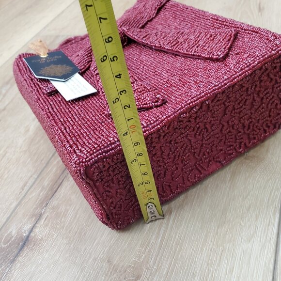 New Release Rare From India to You Red Bow Beaded Bag Viral TikTok Party Holiday - Picture 16 of 16